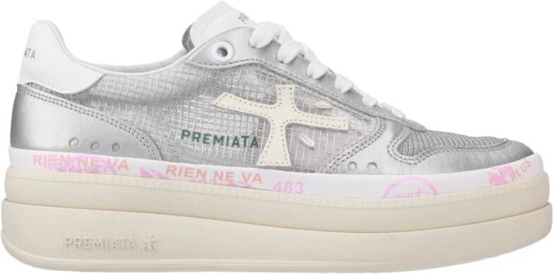 Premiata Leren Platform Sneakers Micol VAR Multicolor Dames