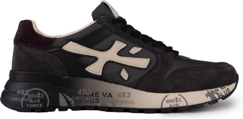 Premiata Grijze Suède en Stoffen Sneakers Gray Heren