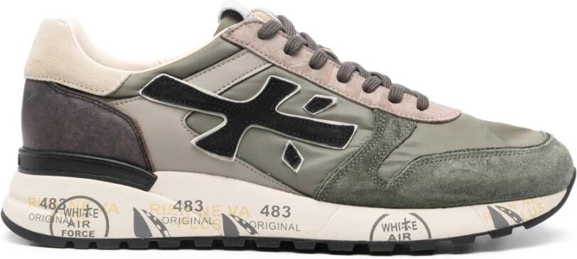 Premiata Groene Mix Materiaal Sneakers Green Heren