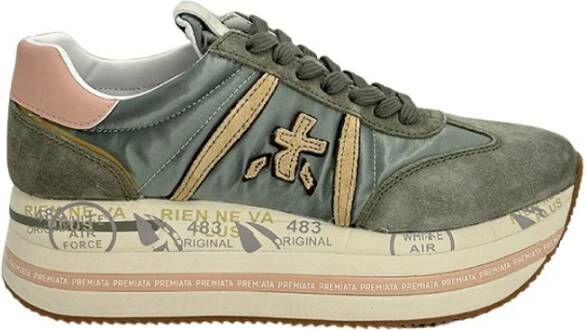 Premiata Groene Platform Sneaker Beth Green Dames