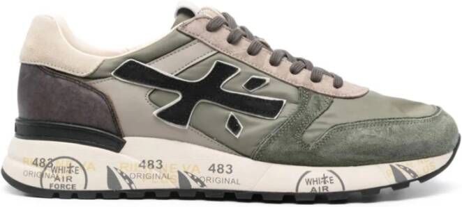 Premiata Groene platte schoenen Mick Green Heren