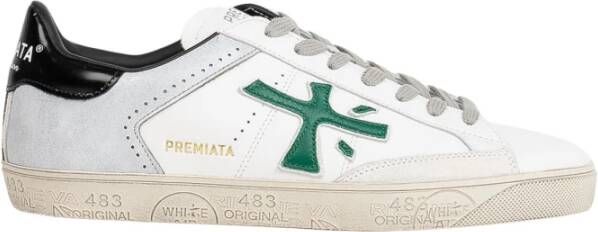 Premiata Witte Sneakers met Ergonomische Zool Multicolor Heren