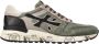 Premiata Groene Leren Sneakers Logo Details Rubberen Zool Multicolor Heren - Thumbnail 1