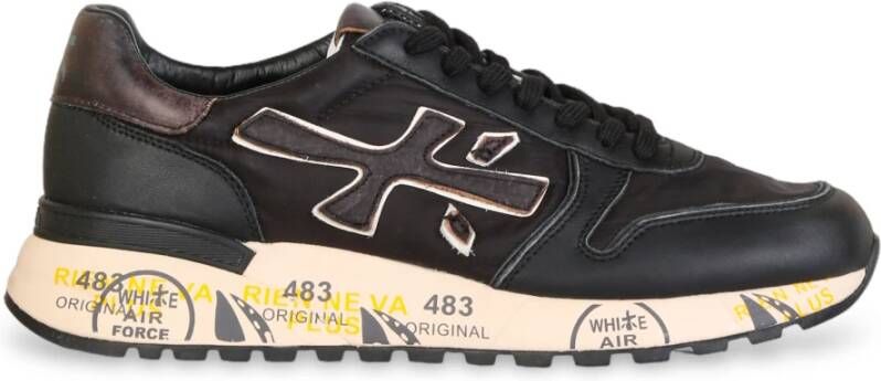 Premiata Grote Logo Hardloopschoenen Zwart Heren