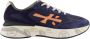 Premiata Navy Blauwe Sneakers met Oranje Details Blue Heren - Thumbnail 13