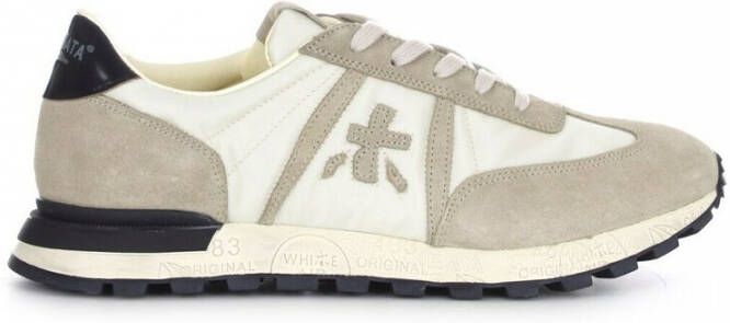 Premiata John low top sneakers heren polyamide polyethyleen vinyl acetaat(peva ) leerleer 36 Beige