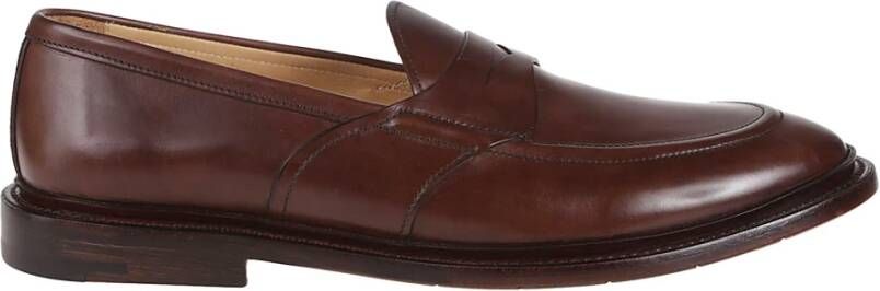 Premiata Klassieke Leren Loafers Brown Heren