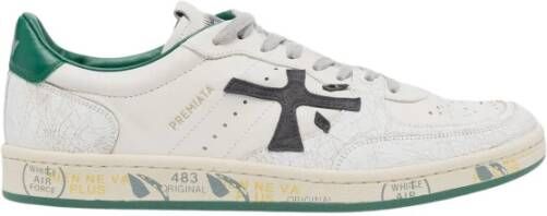 Premiata Groene Sneakers met Witte Details Multicolor