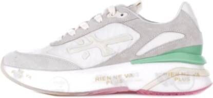 Premiata Leren Logo Sneakers Rubberen Zool Multicolor Dames