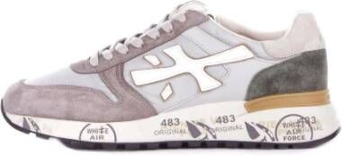 Premiata Leren sneakers met suède details Multicolor Heren