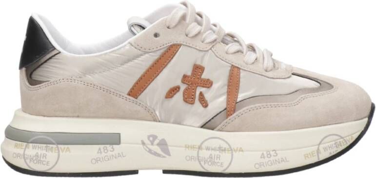 Premiata Lichtgrijze Sneakers Gray Dames