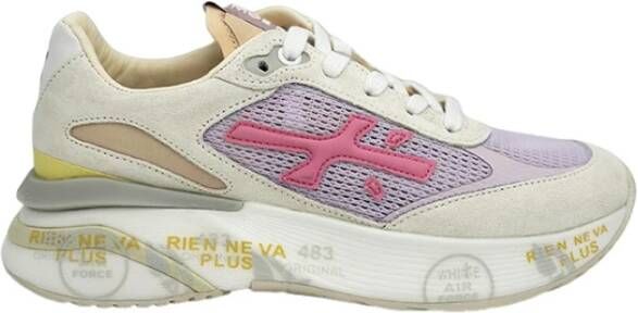 Premiata Lila Geperforeerde Sneaker MoeRun Multicolor Dames