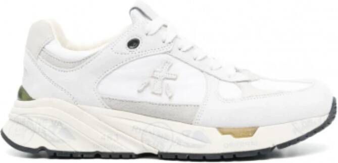 Premiata Mased 6496 Leren Sneakers Stijlvol en Comfortabel White Heren