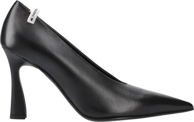 Premiata Matte leren pumps met logo-details Black Dames