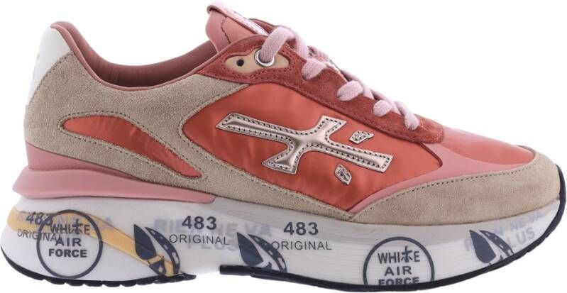 Premiata Stijlvolle Sneakers voor Moderne Vrouwen Orange Dames