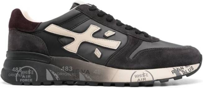 Premiata Nylon en Suède Sneakers Gray Heren