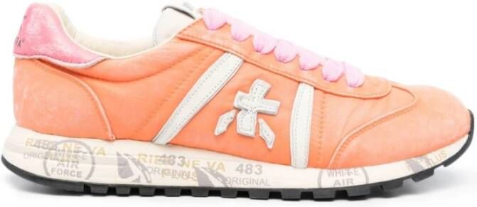 Premiata Oranje Panel Sneakers Orange Dames