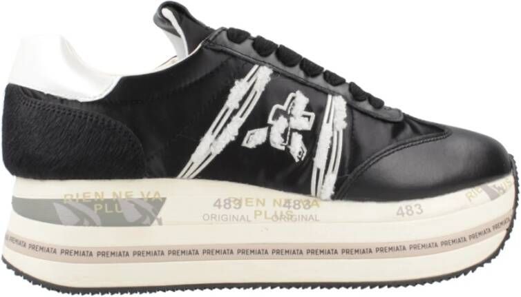 Premiata Platform Sneakers Black Dames