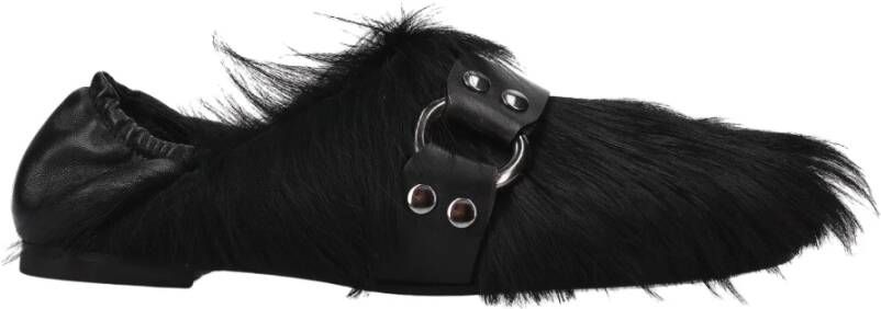 Premiata Pony Pantoffel met Leren Band Black Dames