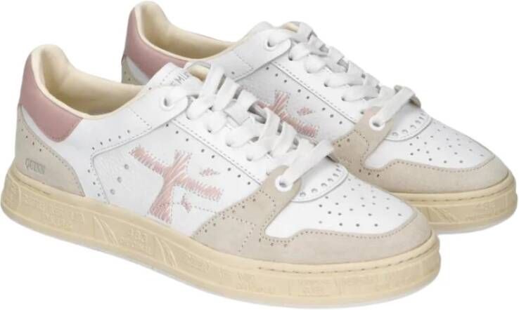 Premiata Quinnd Leren Sneakers White Dames