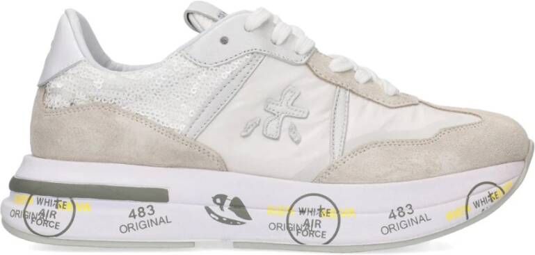 Premiata Retro-Innovatieve Sneakers White Dames