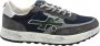 Premiata Blauwe platte schoenen met versleten effect Multicolor Heren - Thumbnail 4