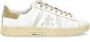 Premiata Russell 6746 Leren Sneaker Wit Groen White Heren - Thumbnail 1