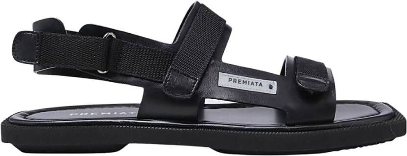 Premiata Sandalen met klittenband Zwart