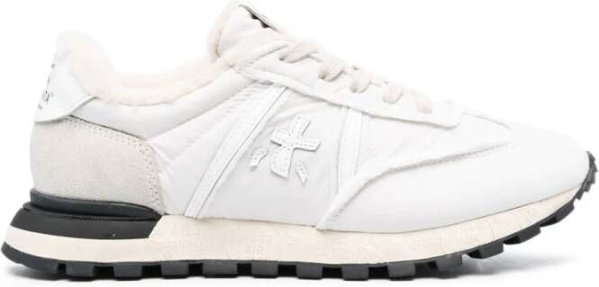 Premiata Shearling lage sneakers voor vrouwen White Dames