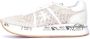 Premiata Beige Sneakers met Suède en Geperforeerde Details Beige Dames - Thumbnail 11