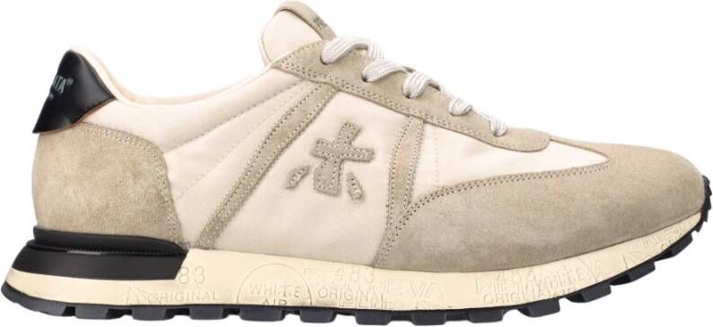 Premiata John low top sneakers heren polyamide polyethyleen vinyl acetaat(peva ) leerleer 36 Beige