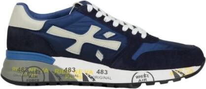 Premiata Blauwe Mick_5692 Sneakers van suède voor heren Blue Heren