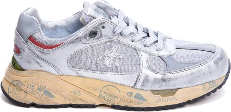 Premiata Mased Sneakers Grijze Leren Damesschoenen Gray Dames