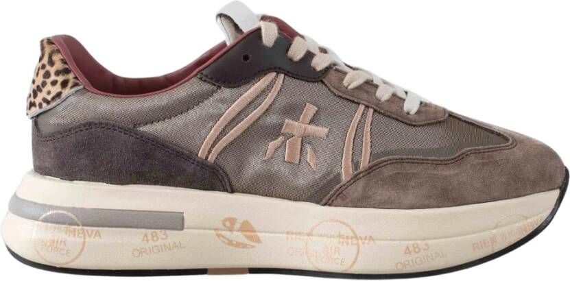 Premiata Sneakers in retrostijl met moderne functionaliteit Gray Dames