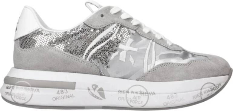 Premiata Sneakers met retrostijl en innovatieve structuur Gray Dames