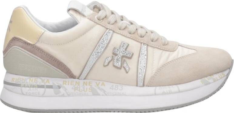 Premiata Stijlvolle Beige Sneakers voor Vrouwen Multicolor Dames