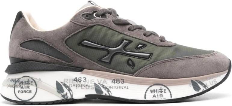 Premiata Sneakers van suède leer met logo detail Green Heren