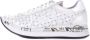 Premiata Geperforeerde Leren Sneakers White Dames - Thumbnail 10