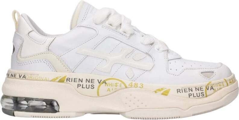 Premiata Witte leren sneakers met multi-component zool White Dames