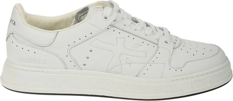 Premiata Witte Leren Sneakers Ss23 White Heren