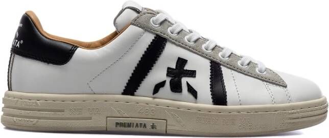 Premiata Lichtgewicht witte sneakers voor de moderne man White Heren