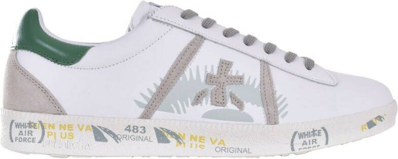 Premiata Stijlvolle leren sneakers White Heren