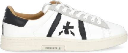 Premiata Lichtgewicht witte sneakers voor de moderne man White Heren