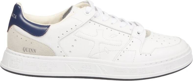 Premiata Couture Sneakers met Brogue-geïnspireerde Gaten White Heren