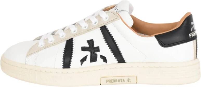 Premiata Lichtgewicht witte sneakers voor de moderne man White Heren