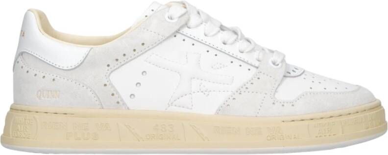 Premiata Sportieve Couture Sneakers met Brogue Details White Dames