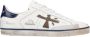 Premiata Vintage Leren Sneakers met Logo Detail White Heren - Thumbnail 14