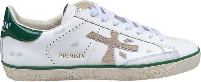 Premiata Iconische Street Style Sneakers Steven 6645 White