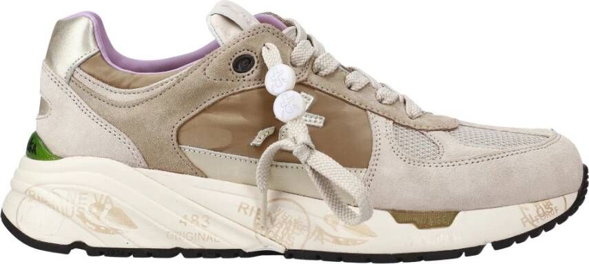 Premiata Stijlvolle damessneakers Verhoog je spel Beige Dames