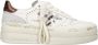 Premiata Witte Leren Sneakers Logo Zijkant Achterkant White Dames - Thumbnail 15